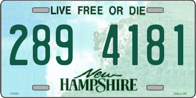 NH license plate 2894181