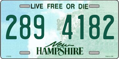 NH license plate 2894182