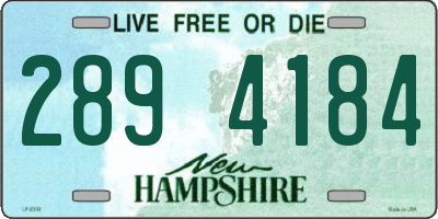 NH license plate 2894184
