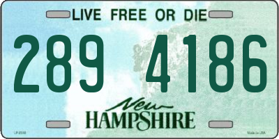 NH license plate 2894186
