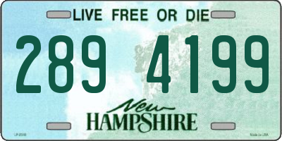 NH license plate 2894199