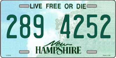 NH license plate 2894252