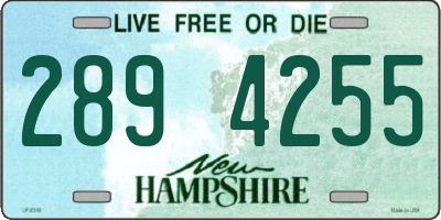 NH license plate 2894255