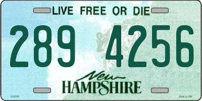 NH license plate 2894256