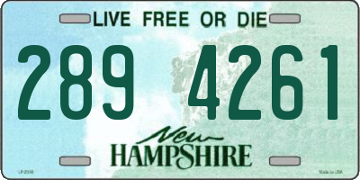 NH license plate 2894261