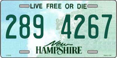 NH license plate 2894267