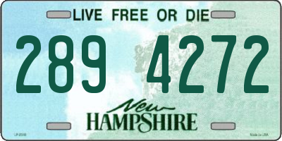NH license plate 2894272