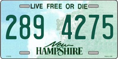 NH license plate 2894275