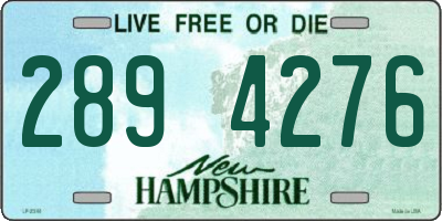 NH license plate 2894276