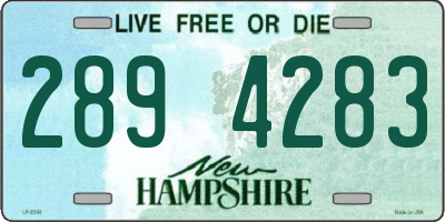 NH license plate 2894283