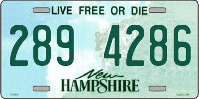 NH license plate 2894286