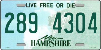 NH license plate 2894304