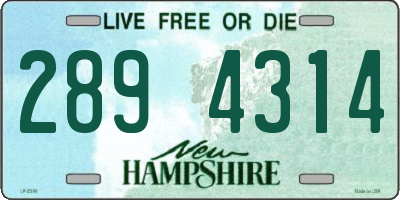 NH license plate 2894314