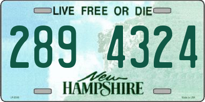 NH license plate 2894324