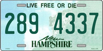 NH license plate 2894337