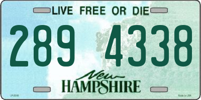 NH license plate 2894338