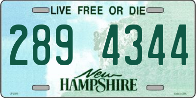 NH license plate 2894344