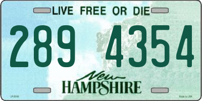 NH license plate 2894354