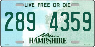NH license plate 2894359