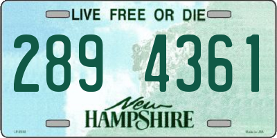 NH license plate 2894361