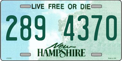 NH license plate 2894370