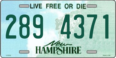 NH license plate 2894371