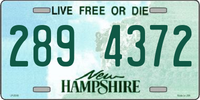 NH license plate 2894372