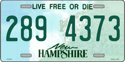 NH license plate 2894373