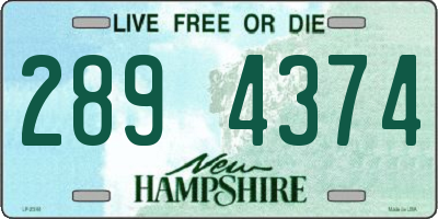 NH license plate 2894374