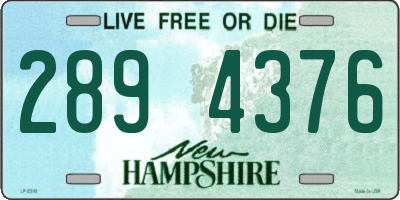 NH license plate 2894376