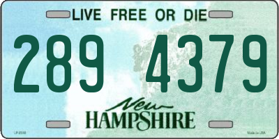 NH license plate 2894379