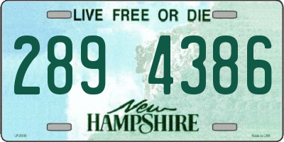 NH license plate 2894386