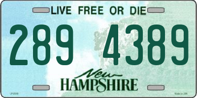 NH license plate 2894389