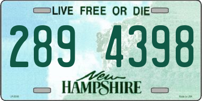 NH license plate 2894398