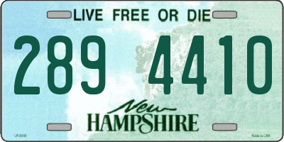 NH license plate 2894410