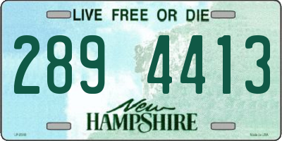 NH license plate 2894413