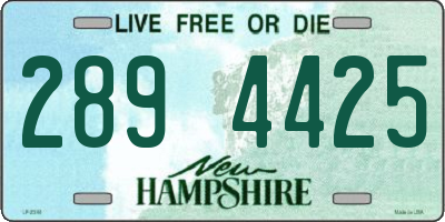 NH license plate 2894425