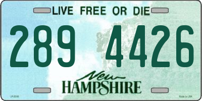 NH license plate 2894426