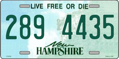 NH license plate 2894435