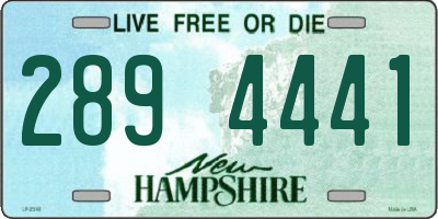 NH license plate 2894441