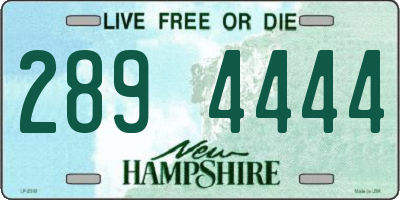 NH license plate 2894444