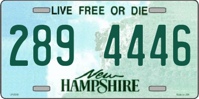 NH license plate 2894446