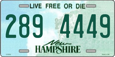 NH license plate 2894449