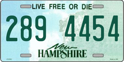 NH license plate 2894454