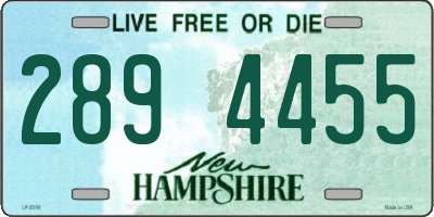 NH license plate 2894455