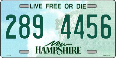NH license plate 2894456