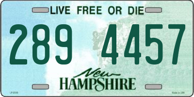 NH license plate 2894457