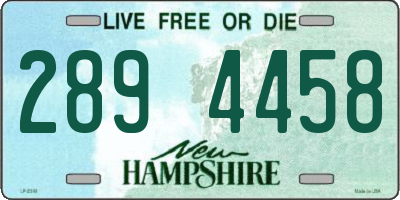 NH license plate 2894458