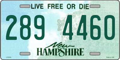 NH license plate 2894460