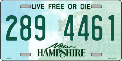 NH license plate 2894461
